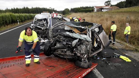 Un accidente de tráfico en La Coruña.