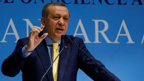 Erdogan da una rueda de prensa