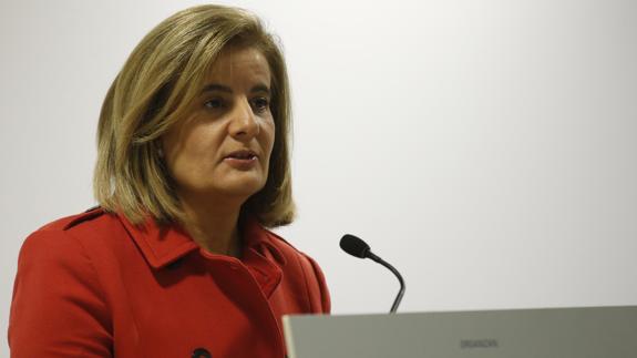 La ministra de Empleo y Seguridad Social en funciones, Fátima Báñez.