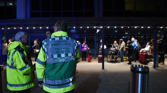 Evacuación del London City Airport
