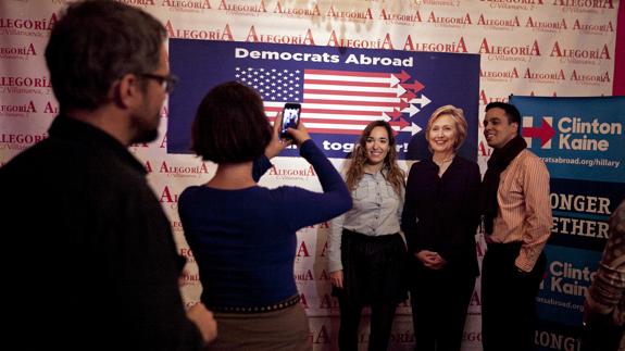 Fiesta organizada por Democrats Abroad en Madrid. 