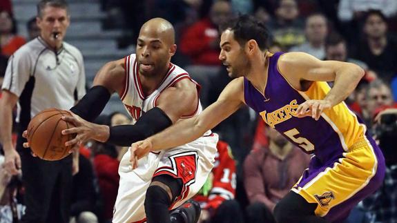 Calderón, en el partido ante los Bulls