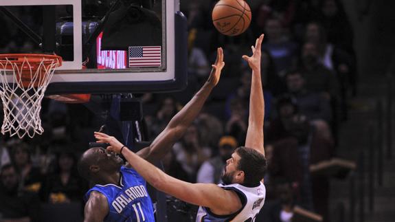 Marc Gasol en el partido contra Orlando Magic.