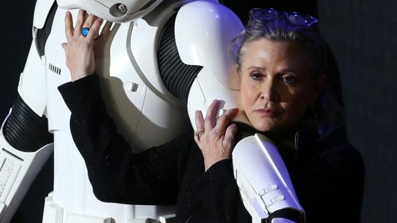 Carrie Fisher.