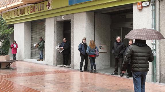 Una oficina de empleo en Logroño.