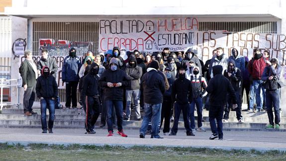 Estudiantes de la Universidad Complutense de Madrid.