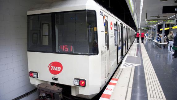 Un convoy del metro de Barcelona. 