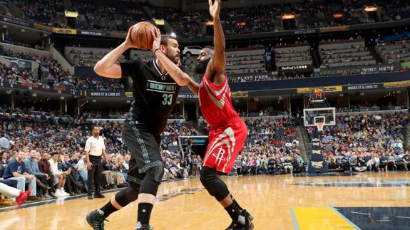 Marc Gasol, en el partido ante los Rockets.