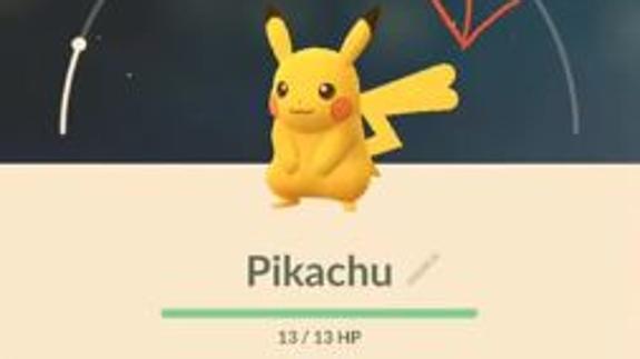 Imagen de un Pikachu hembra. 