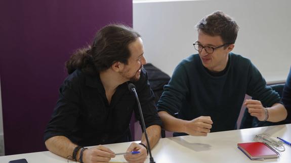 Pablo Iglesias e Íñigo Errejón.