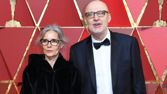 Juanjo Giménez, en la alfombra roja de los Oscars.