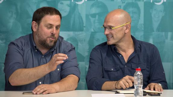 Oriol Junqueras y Räul Romeva.