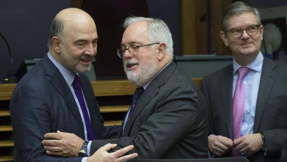 El comisario de Energía y Acción Climática, Miguel Arias Cañete en Bruselas.