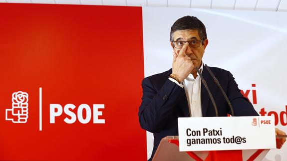 El candidato a las primarias del PSOE Patxi López. 