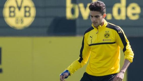 Marc Bartra, el día de su regreso a los entrenamientos. 