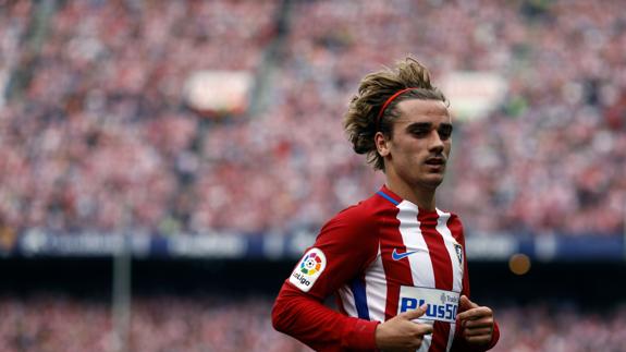 Antoine Griezzman, en un partido con el Atlético. 