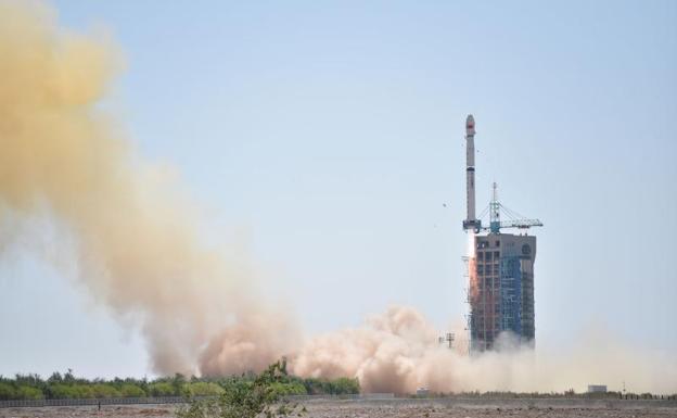 Despegue desde el centro de lanzamiento de satélites de Jiuquan.