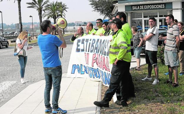 Concentración de estibadores de Ferrol.