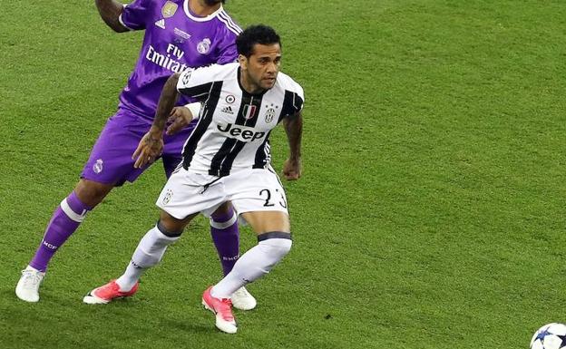 Dani Alves, en la final de la Champions. 