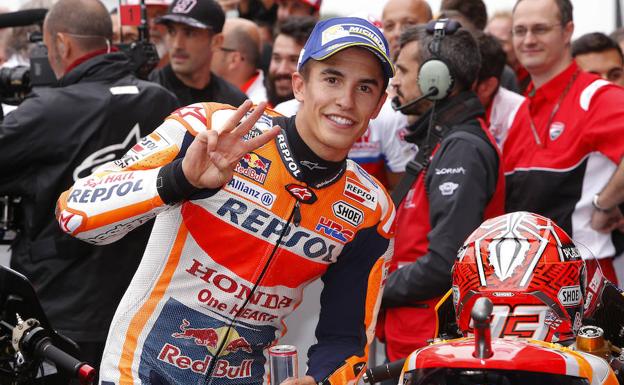 Márquez, tras la carrera. 