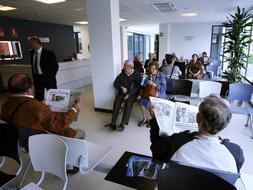 Sala de espera de un centro sanitario en La Rioja. /L.R.