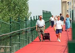 La pasarela, en una veraniega imagen de archivo // E.D.R.