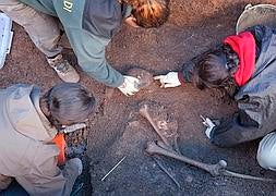 Aparecen en Montenegro de Cameros los restos fragmentados de al menos seis varones