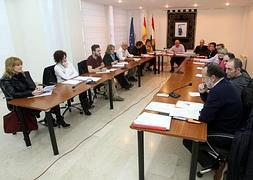 Silencio en el inicio del pleno de Villamediana. / JUAN MARÍN