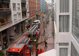 Incendio en el antiguo edificio de Maristas
