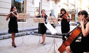 Una actuación del cuarteto 'Malvasía'. ::                         L. R.