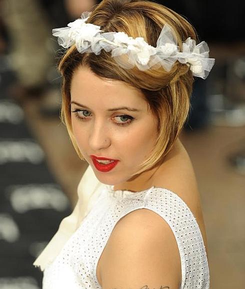 Peaches Geldof durante la premiere de 'Bruno'