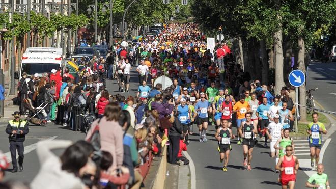 Imagen de la XXII Media Maratón de La Rioja, celebrada en la el 28 de mayo de 2013. / 