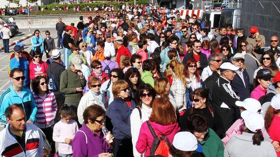 El punto de salida se ha localizado en la confluencia del hospital San Pedro con el CIBIR./