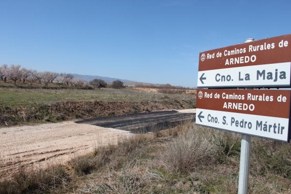 Terrenos sobre los que estaba prevista la creación del circuito arnedano de alta velocidad. 