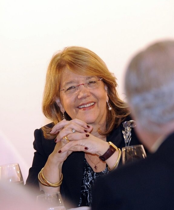La presidenta de la CNMV, Elvira Rodríguez, en una de sus últimas comparecencias. 