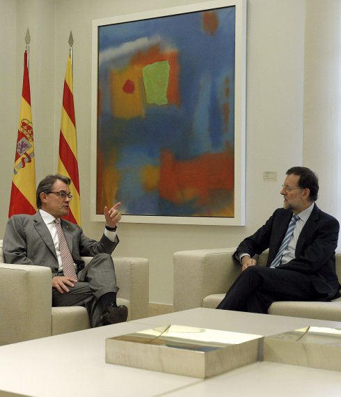 Artur Mas y Mariano Rajoy, en la reunión en Moncloa que mantuvieron en septiembre del 2012. 