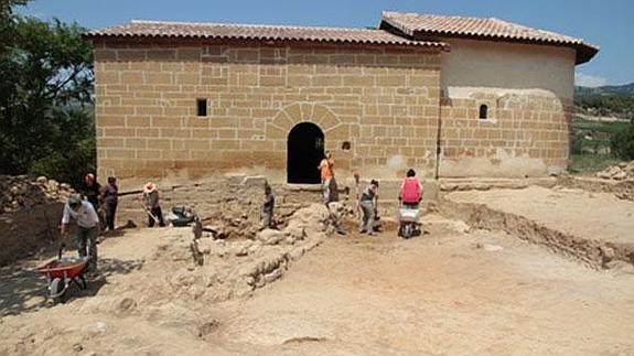 Yacimiento descubierto en Labastida./