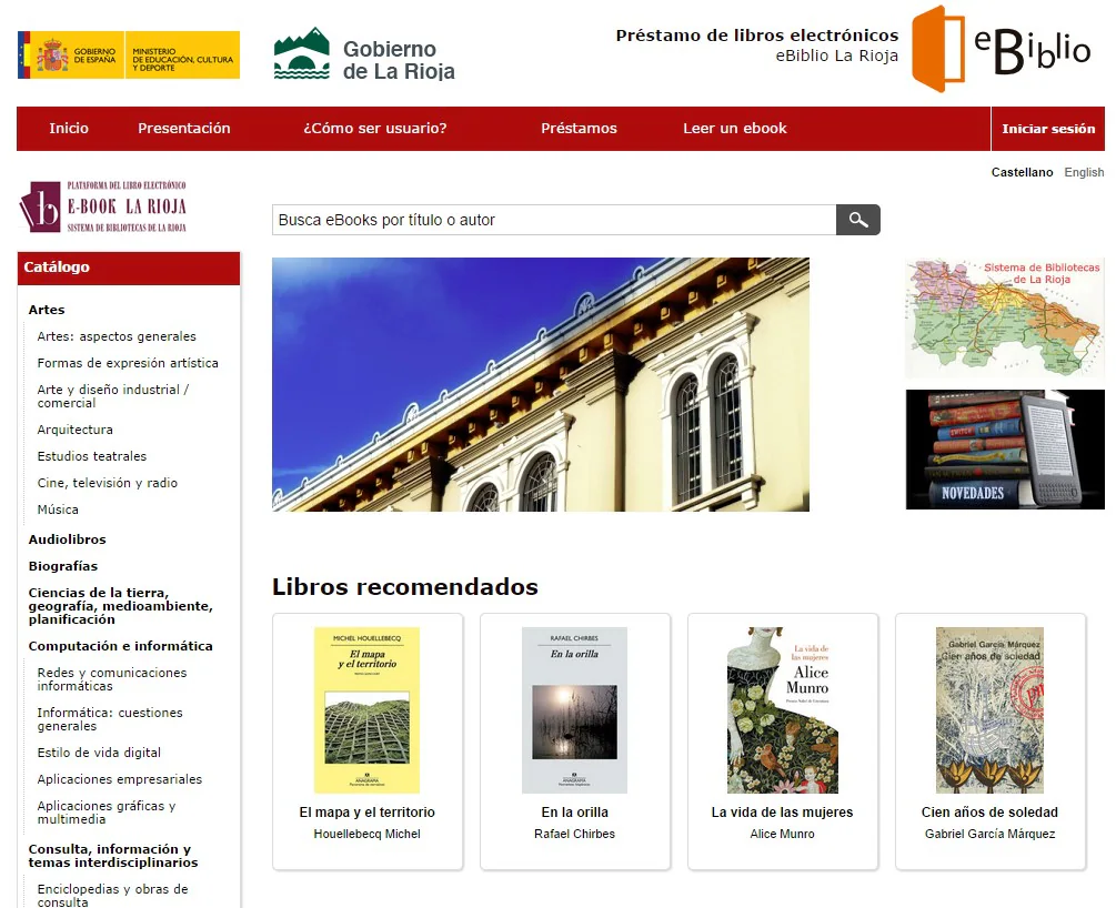 La Biblioteca de La Rioja empieza a prestar libros electrónicos