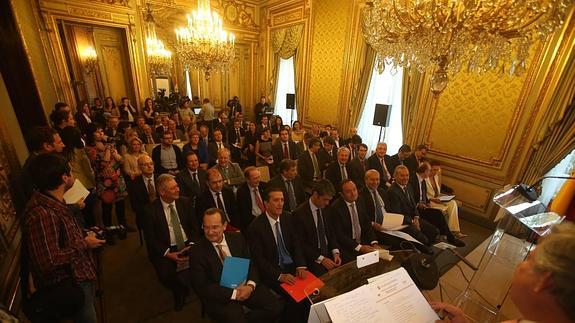 Un momento de la presentación de Futuro en Español en Madrid. 