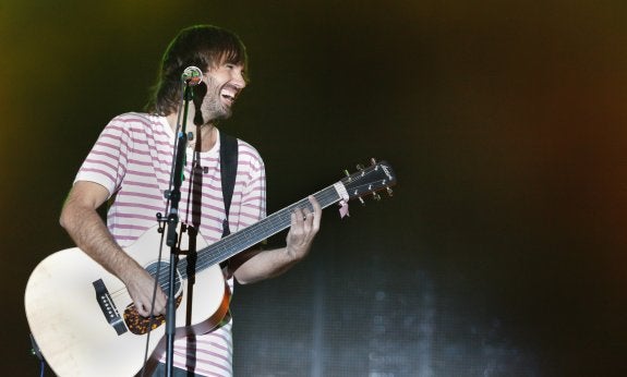 El Pescao, en el concierto que ofreció en Logroño durante las fiestas de San Mateo 2011 . 