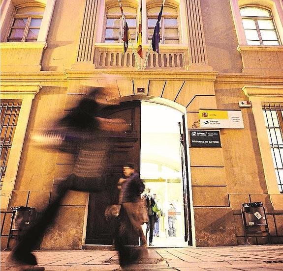 La fachada de la Biblioteca de La Rioja. 