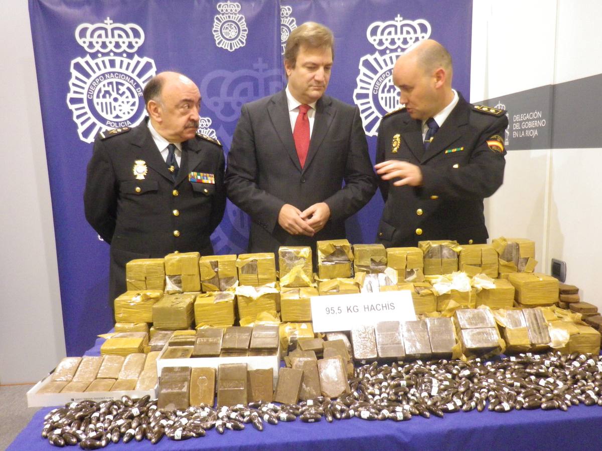 La Policía interviene 95,5 kilos de hachís en Logroño