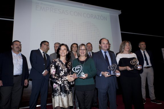 Acto de entrega de los premios de la Fundación Cáritas Chavicar, celebrado anoche en Logroño. 
