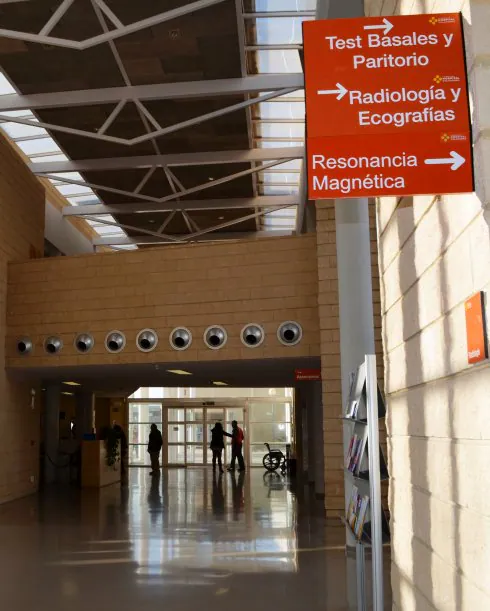 Señalización del área de radiología en el Hospital de Calahorra. :: i.á. 