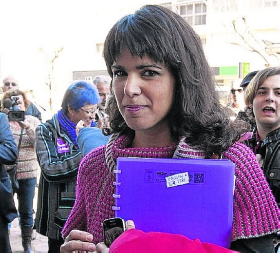 La candidata andaluza de Podemos. 