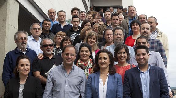 Candidatos y candidatas del PSOE para La Rioja, esta mañana