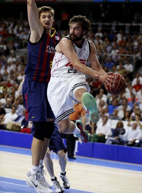 Sergio Llull, durante el segundo partido de la serie. :: efe
