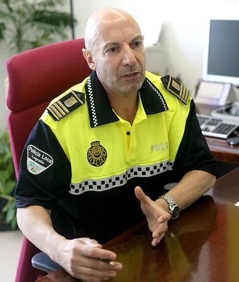 El comisario jefe de la Policía Local de Logroño, Fernando Fernández Beneite. 