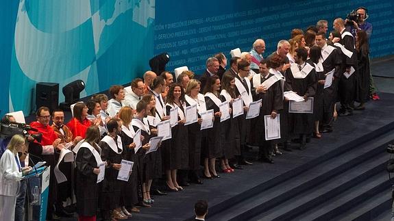 Graduación de alumnos de la UNIR en Logroño