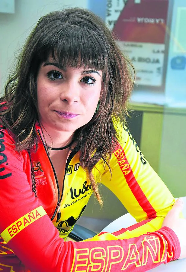 La ciclista riojana Sheyla Gutiérrez. 